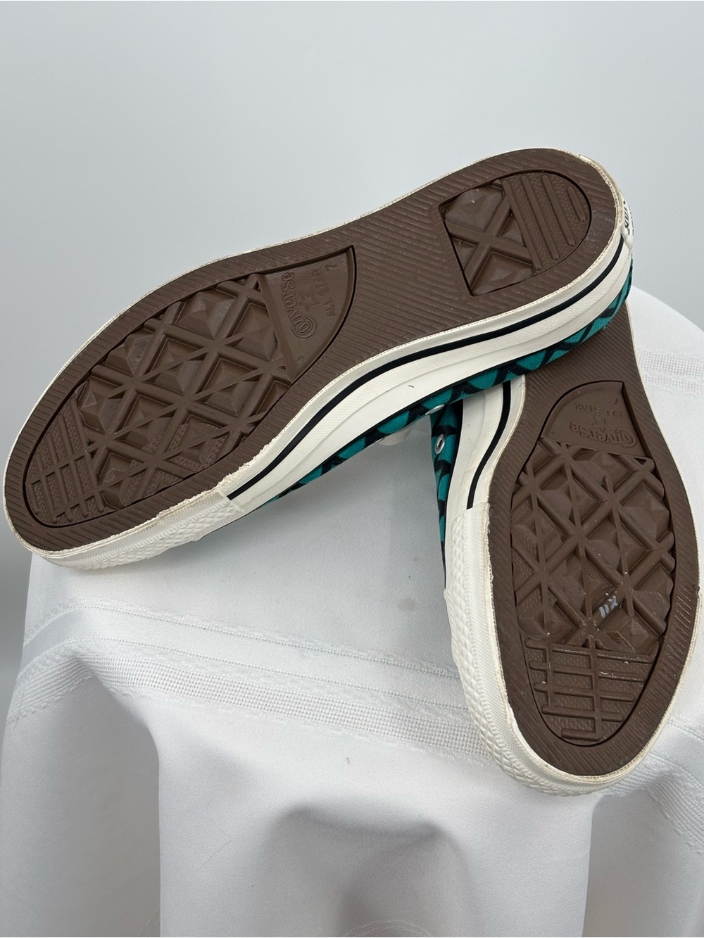 Converse X Missoni Zigzag Teal/Black Sneakers Women’s Size 9 Men’s 7 - Picture 8 of 9